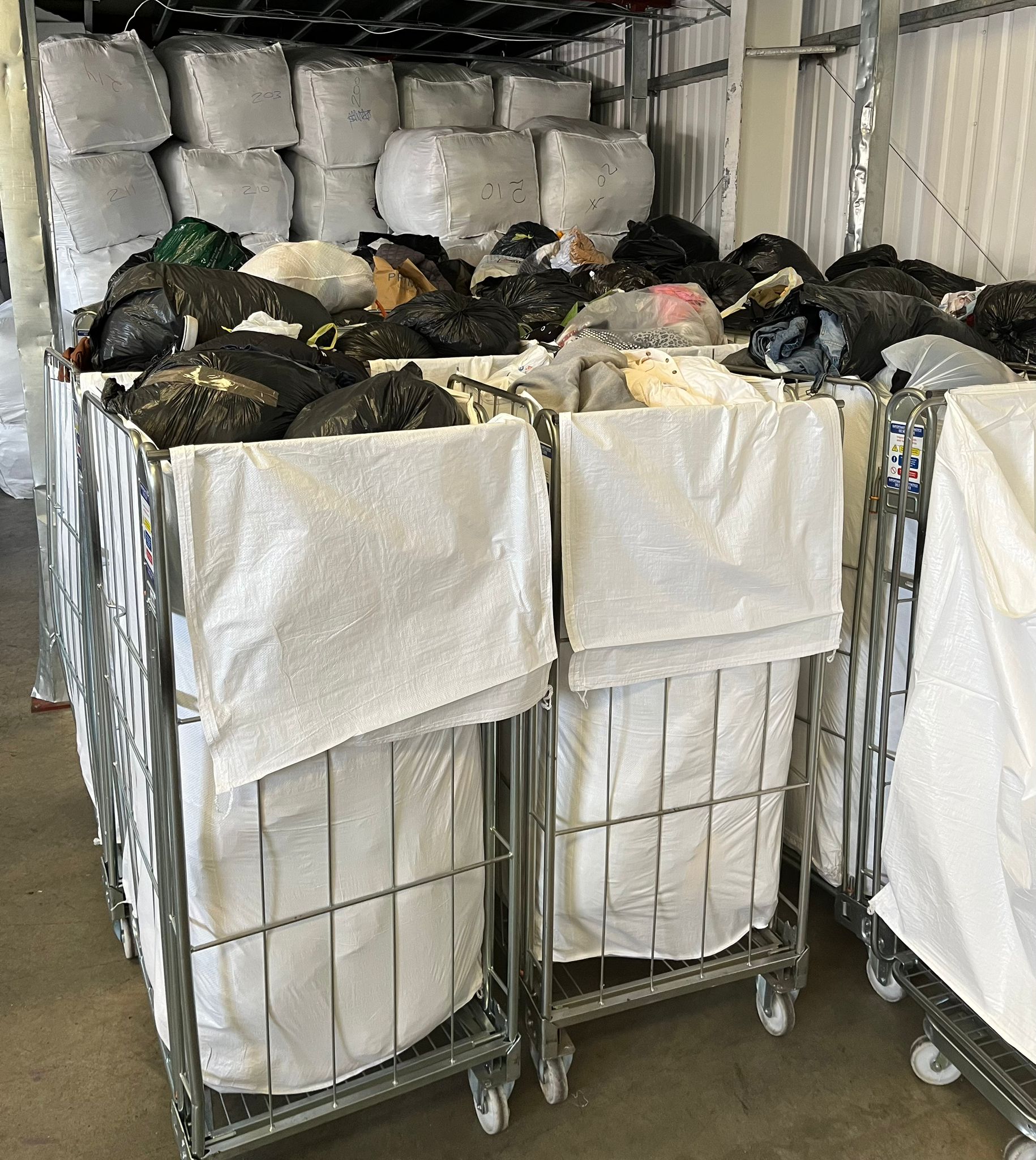 Used clothing bags